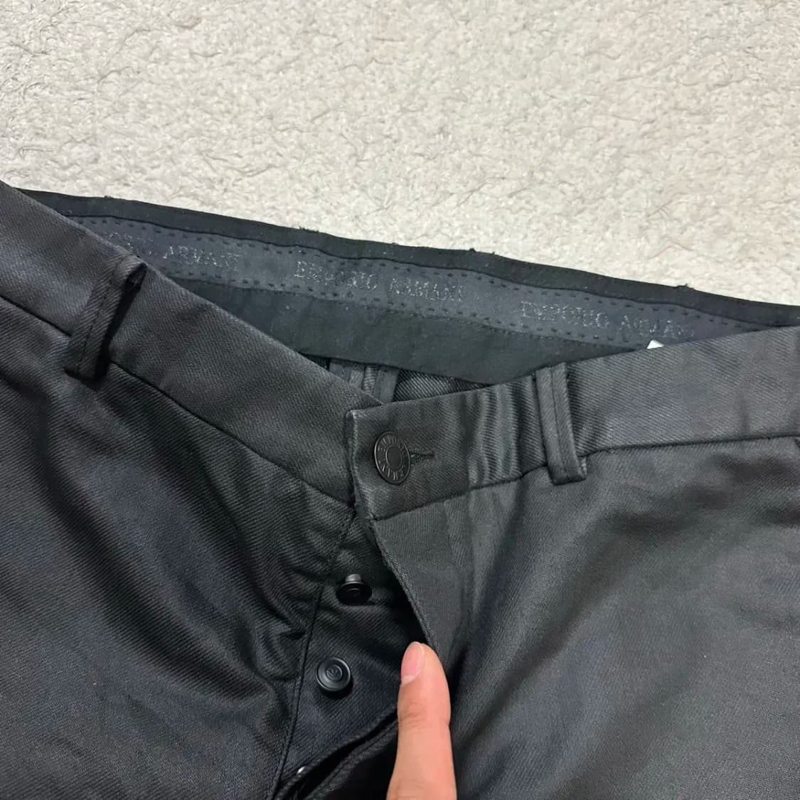 엠포리오 아르마니 블랙진 데님 팬츠 34인치 상품이미지2
