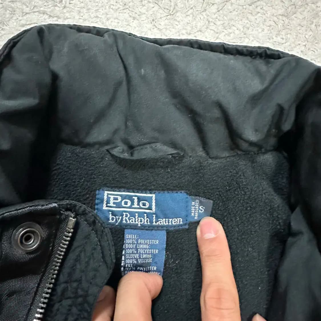 폴로 점퍼 블랙 s 상품이미지3
