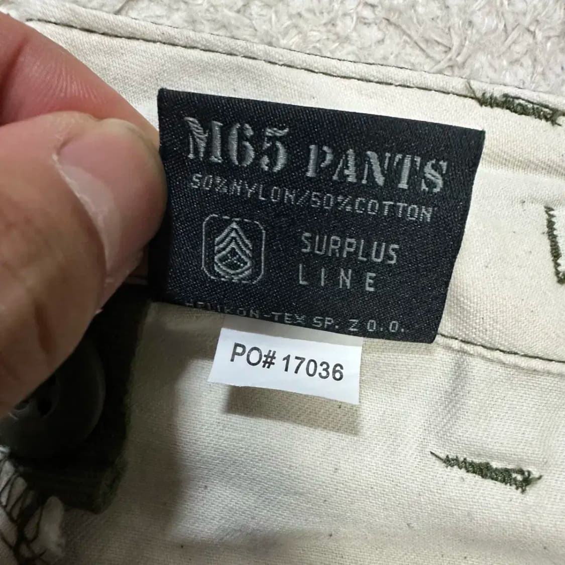헬리콘텍스 m65 카고 바지 팬츠 상품이미지4