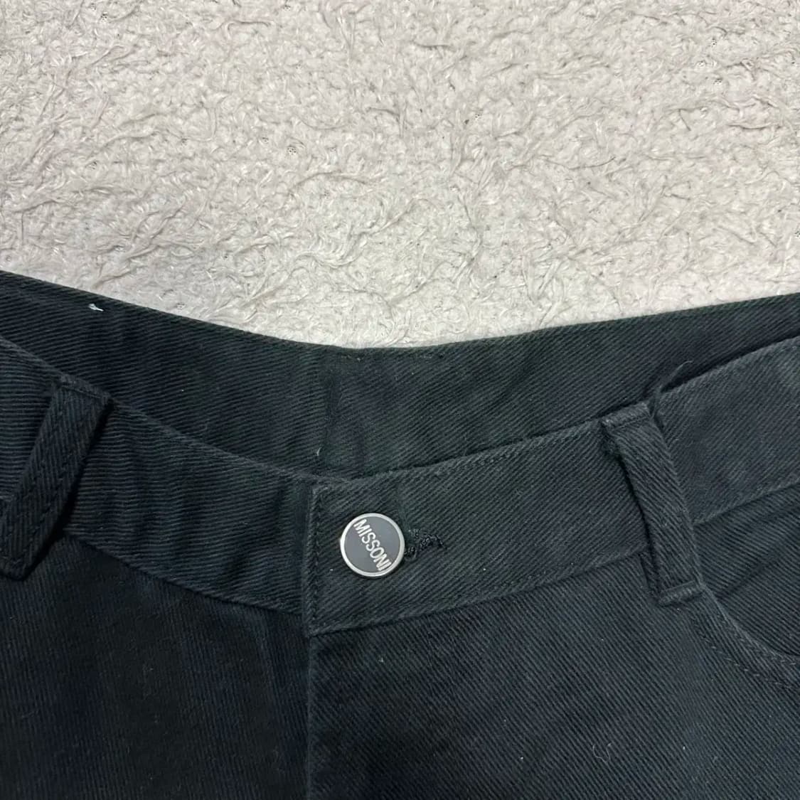 미쏘니 블랙진 데님 팬츠 30인치 상품이미지2