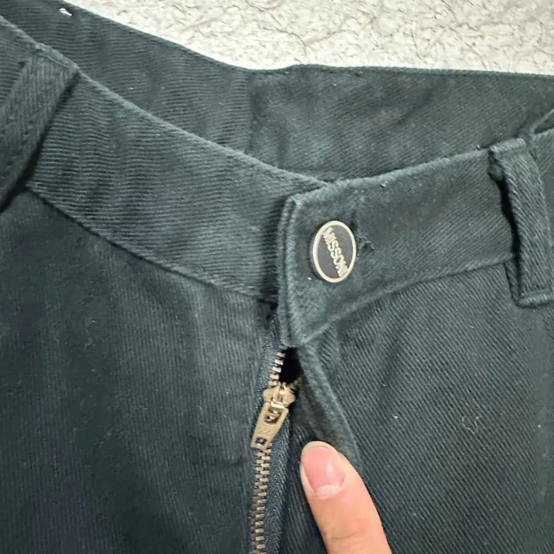 미쏘니 블랙진 데님 팬츠 30인치 상품이미지3