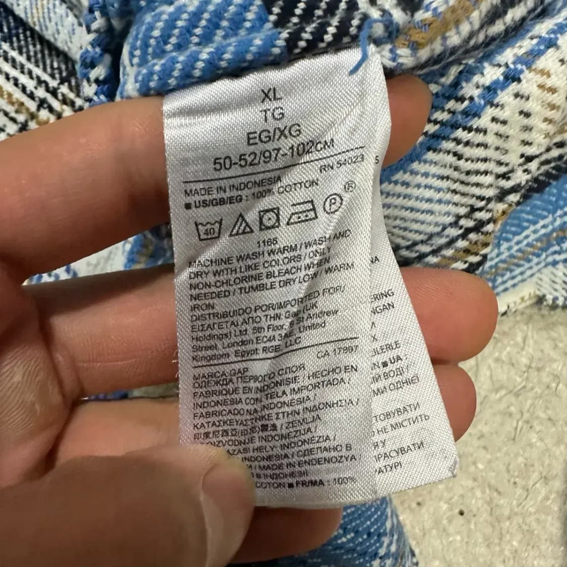 GAP 갭 셔츠 체크 xl 상품이미지4