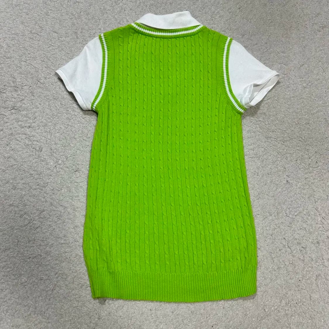 폴로 로렌 랄프로렌 반팔 카라넥 니트 여성 s 상품이미지5