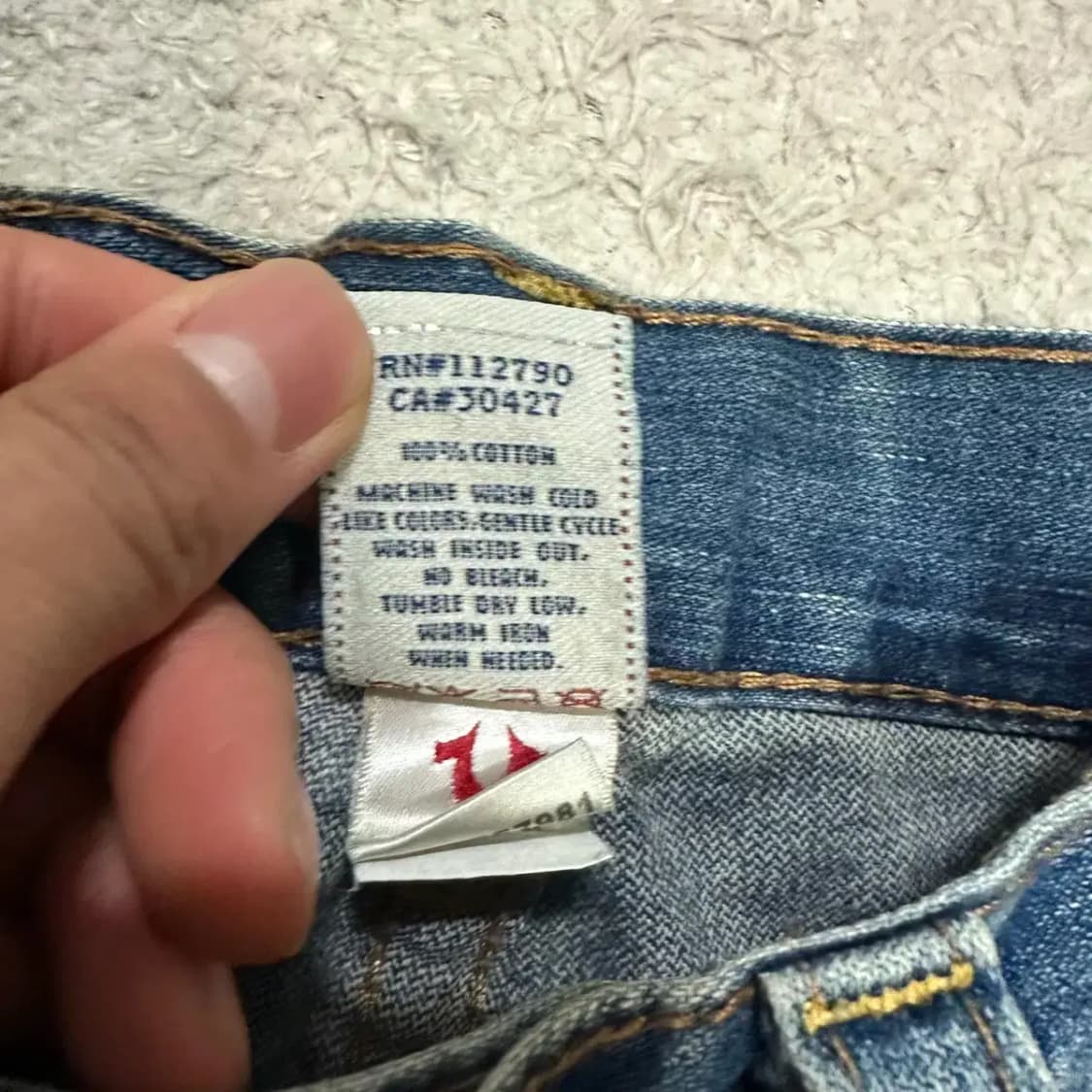 트루릴리젼 청바지 데님 팬츠 29인치 상품이미지5