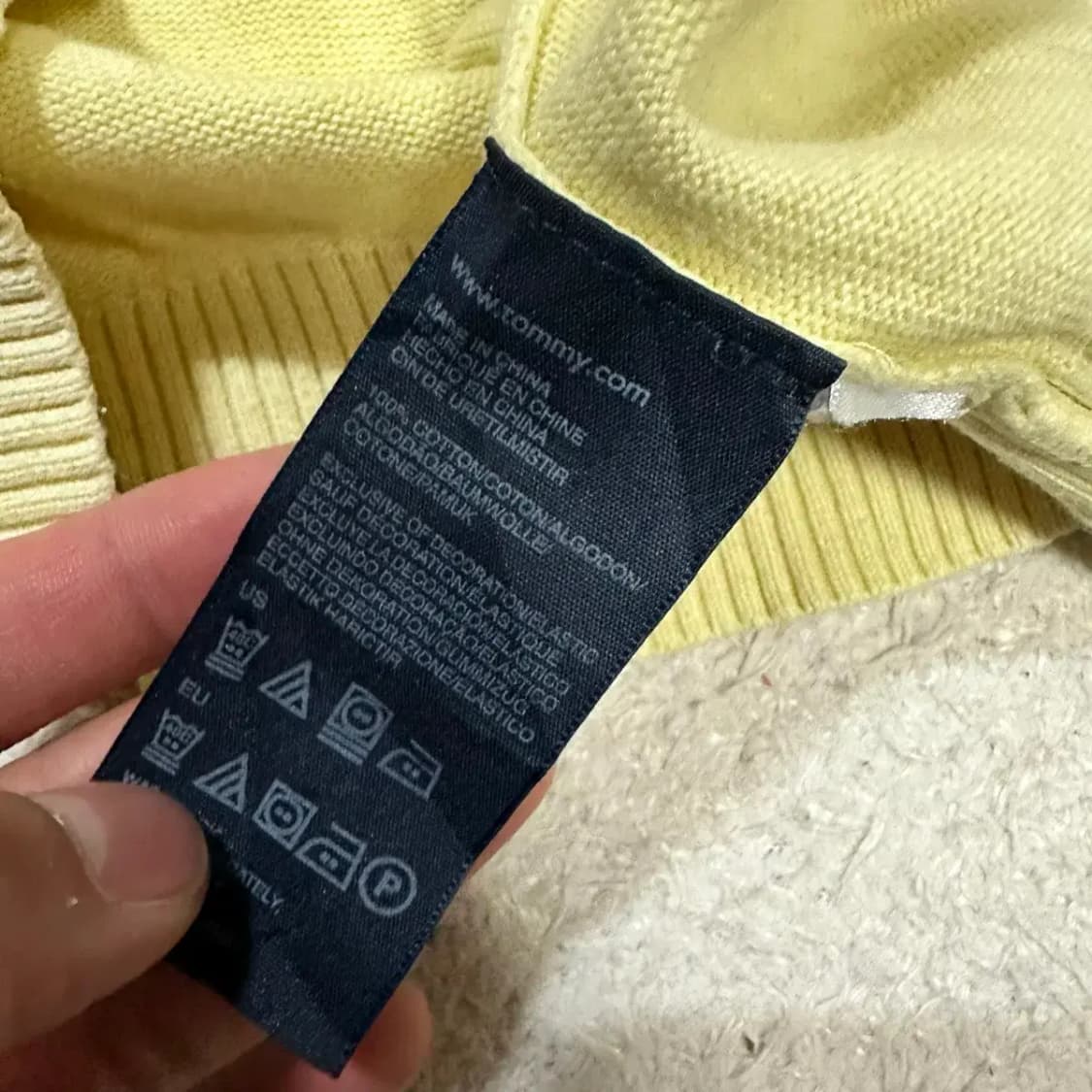 타미힐피거 니트 브이넥 s 상품이미지4