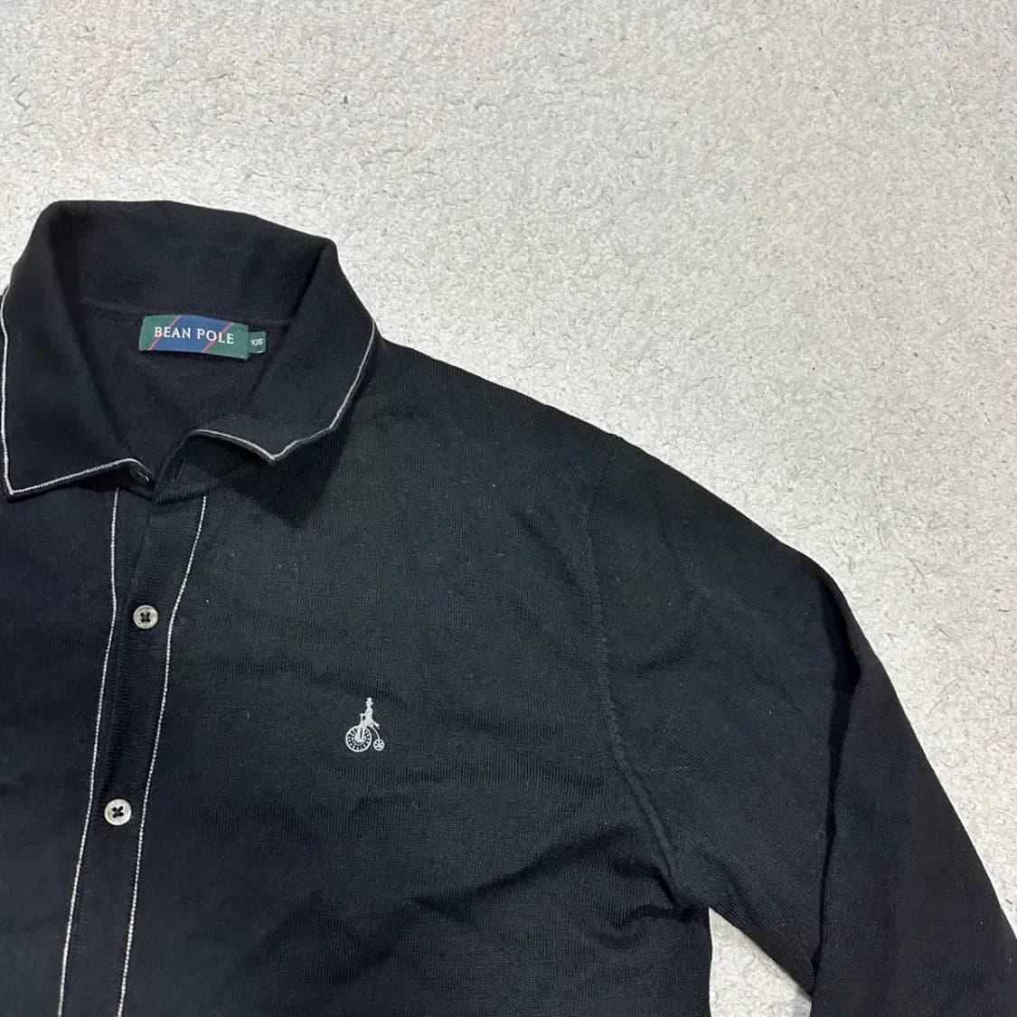 빈폴 가디건 카라넥 블랙 105 상품이미지2