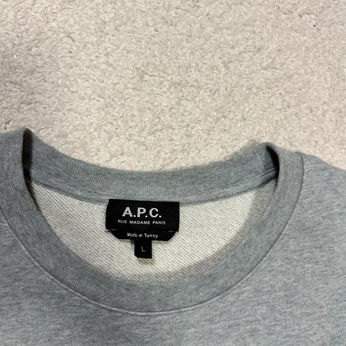 아페쎄 맨투맨 L 상품이미지3