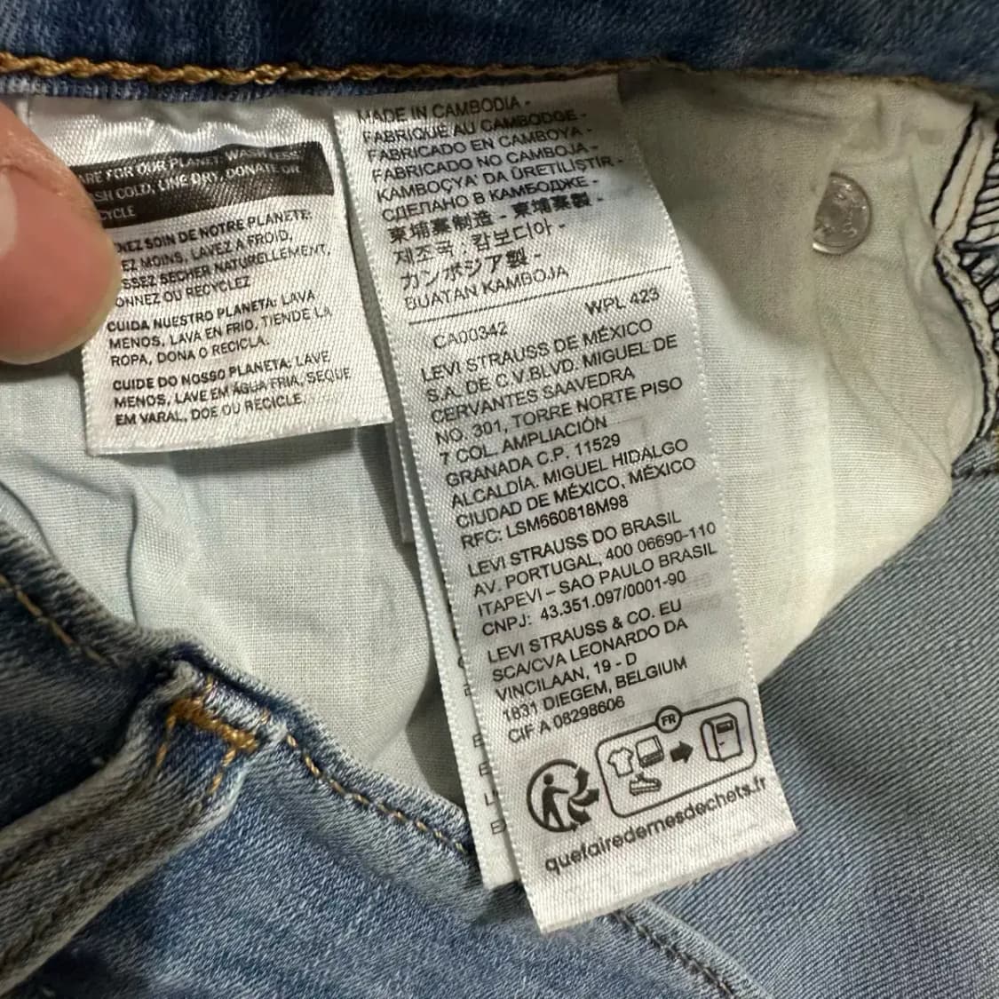 리바이스 청바지 데님 팬츠 여성 30인치 상품이미지4