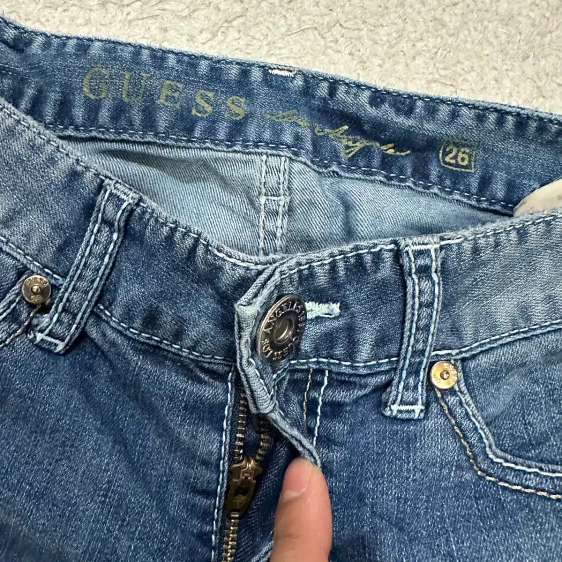 게스 청바지 데님 팬츠 여성 26인치 상품이미지3