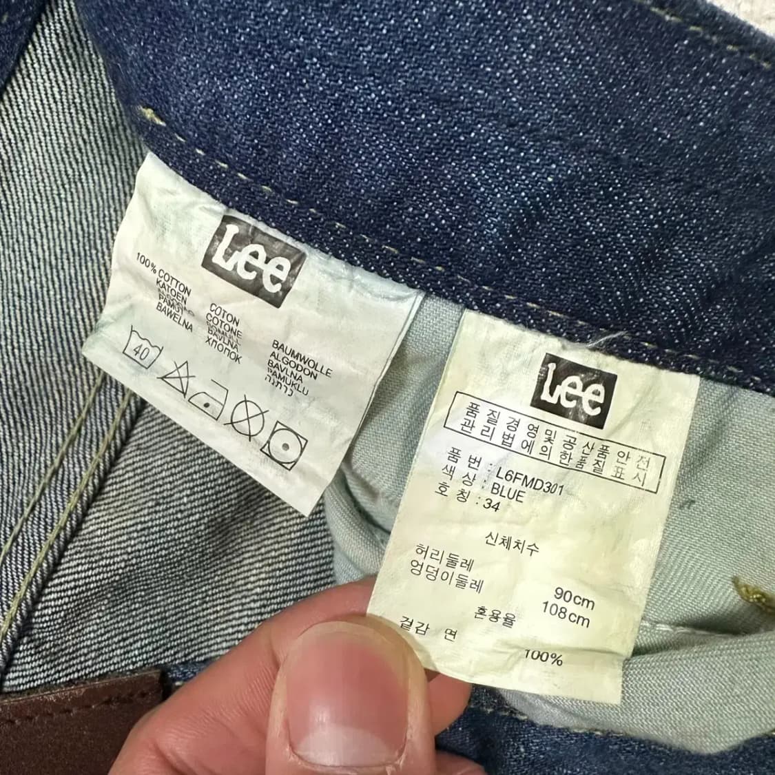 Lee 청바지 데님 팬츠 34인치 상품이미지4