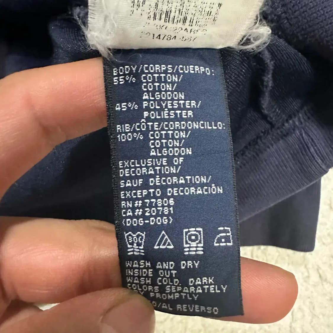 타미힐피거 니트 네이비 오버핏 s 상품이미지4