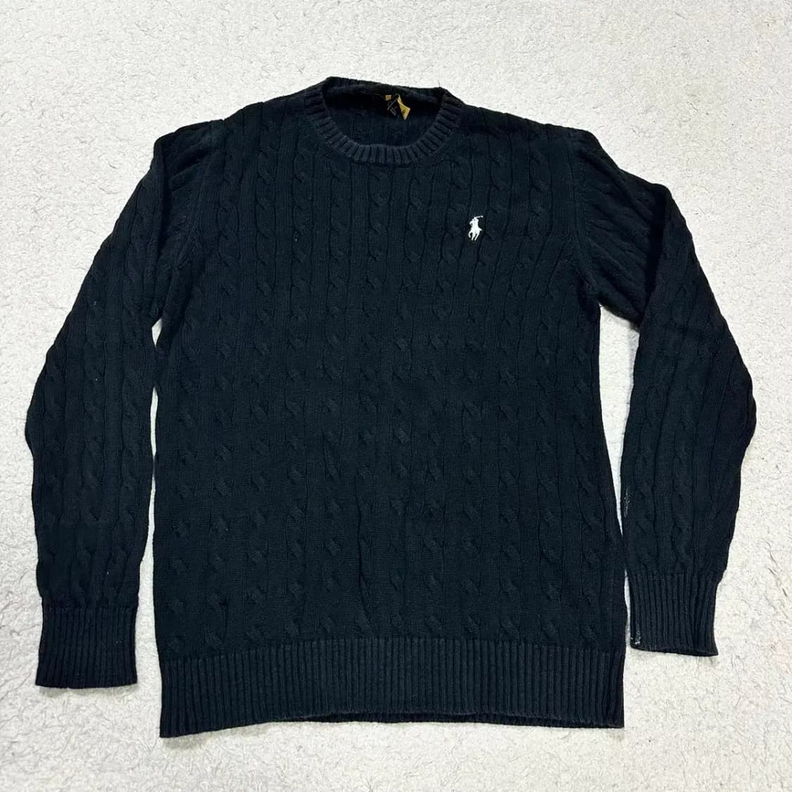 폴로 니트 라운드 블랙 xl 상품이미지1