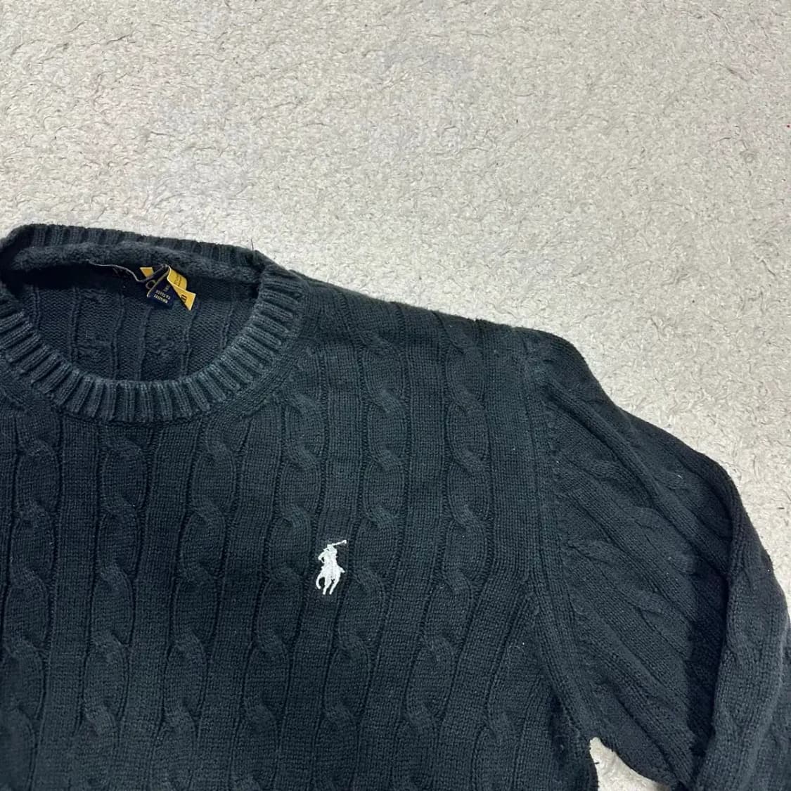 폴로 니트 라운드 블랙 xl 상품이미지2