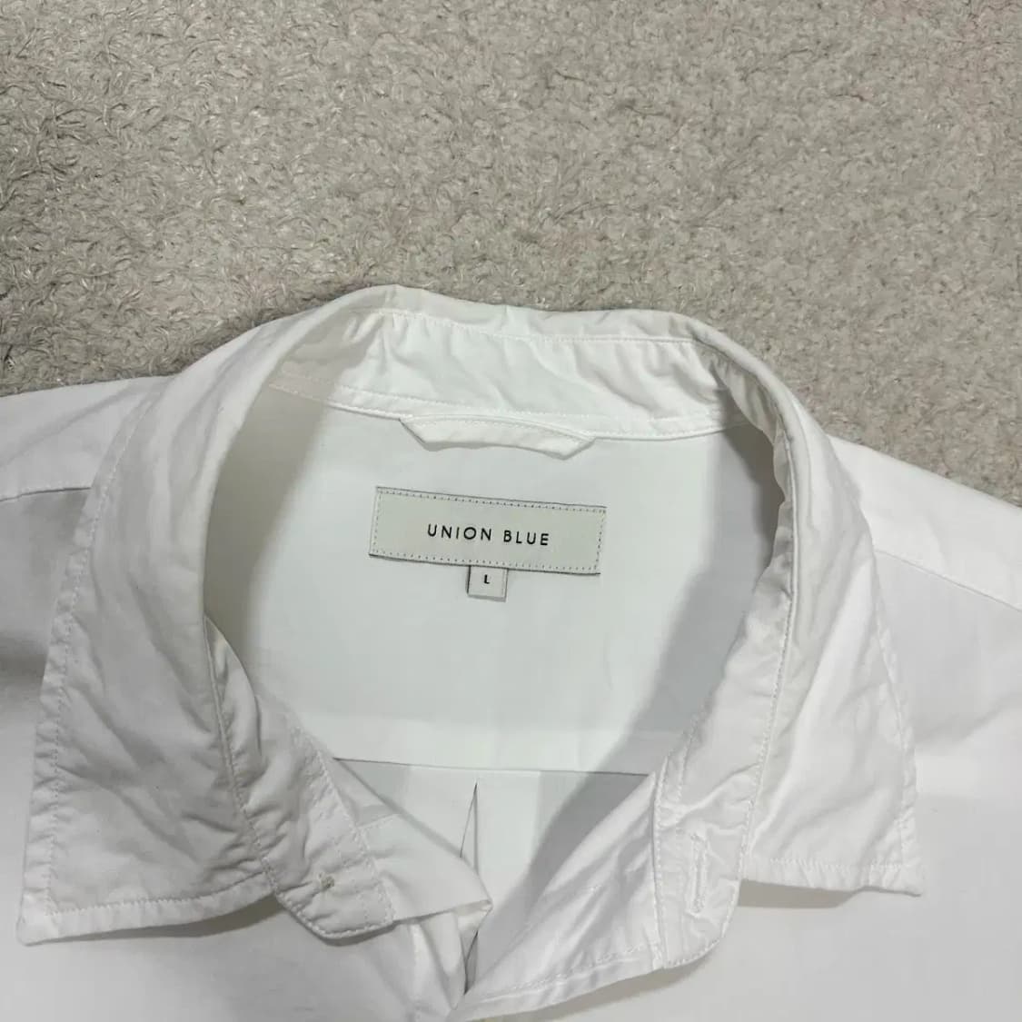 유니온블루 셔츠 화이트 L 상품이미지4