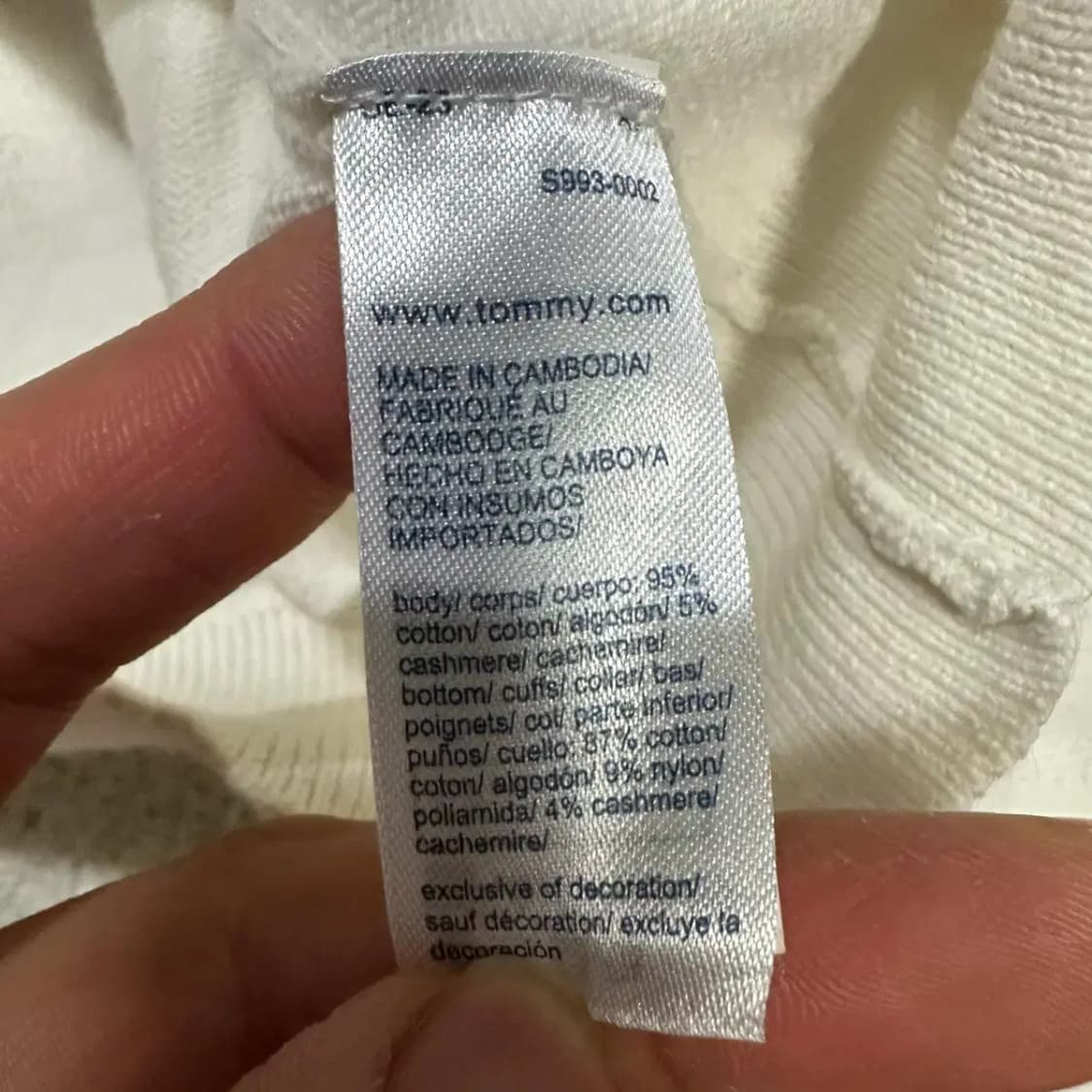 타미힐피거 니트 라운드 XL 상품이미지4