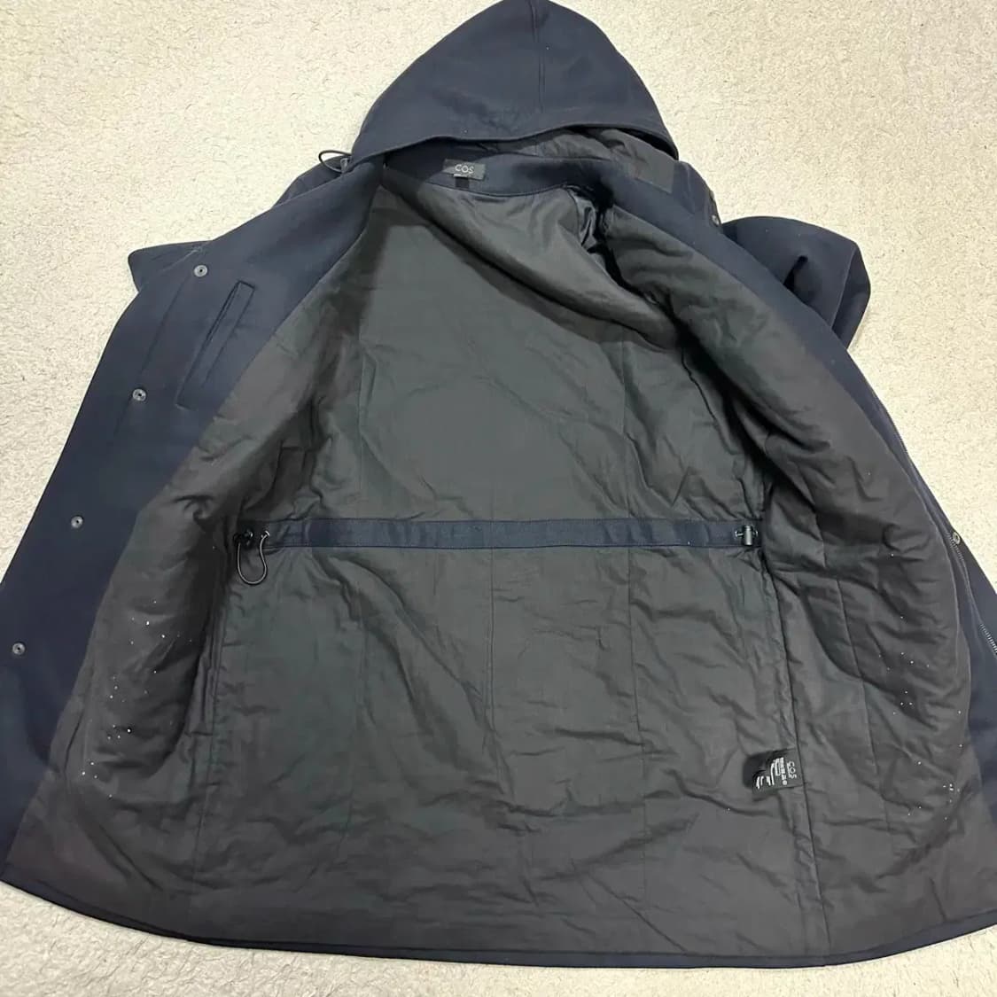 코스 모직 코트 네이비 48 상품이미지5