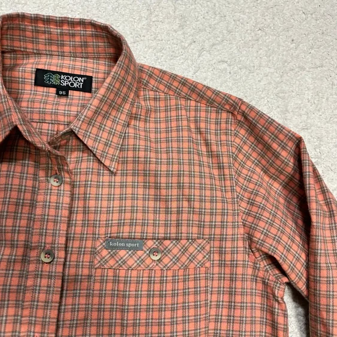 코오롱스포츠 셔츠 체크 여성 95 상품이미지2