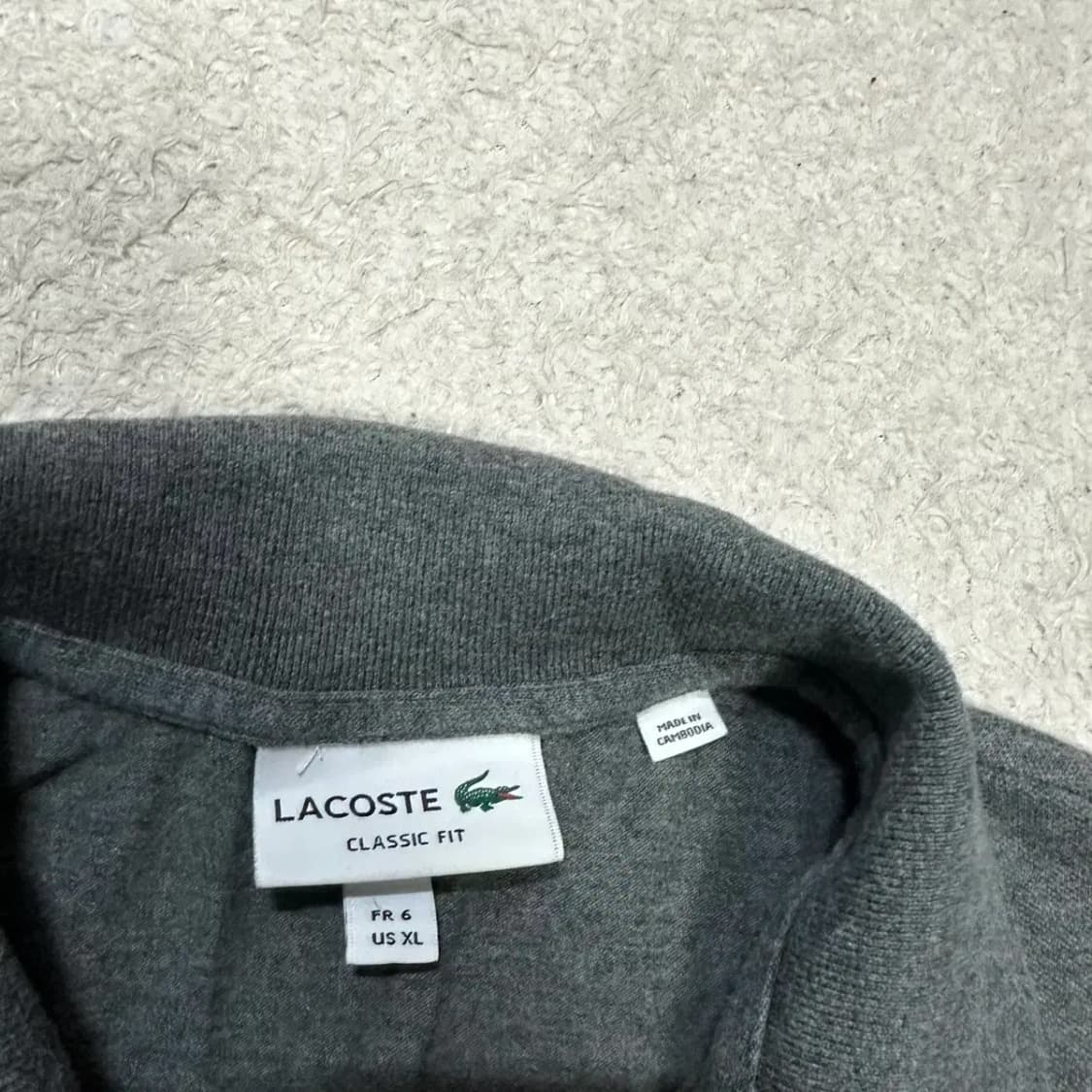 라코스테 긴팔 카라티 xl 상품이미지3