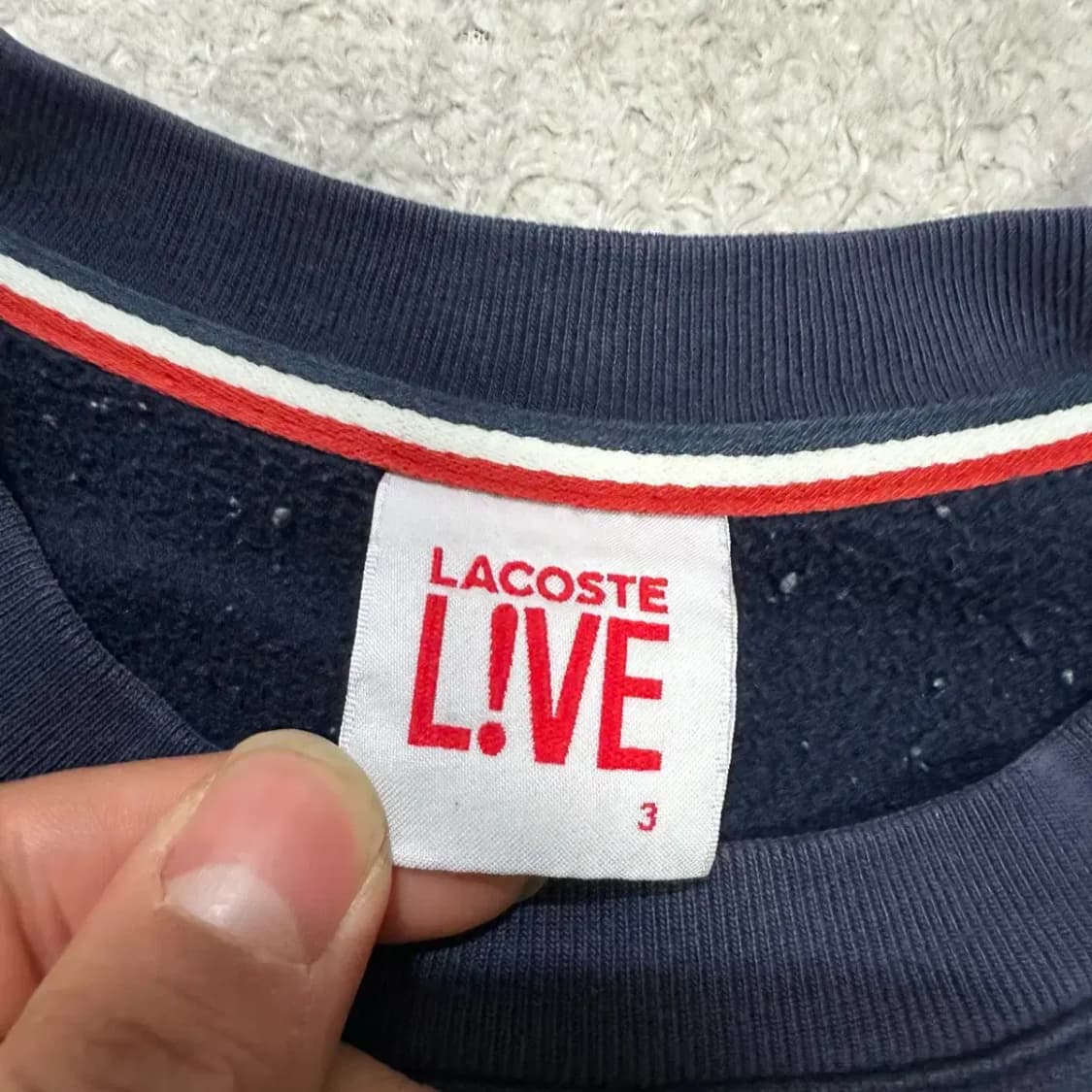 라코스테 맨투맨 네이비 3 상품이미지4