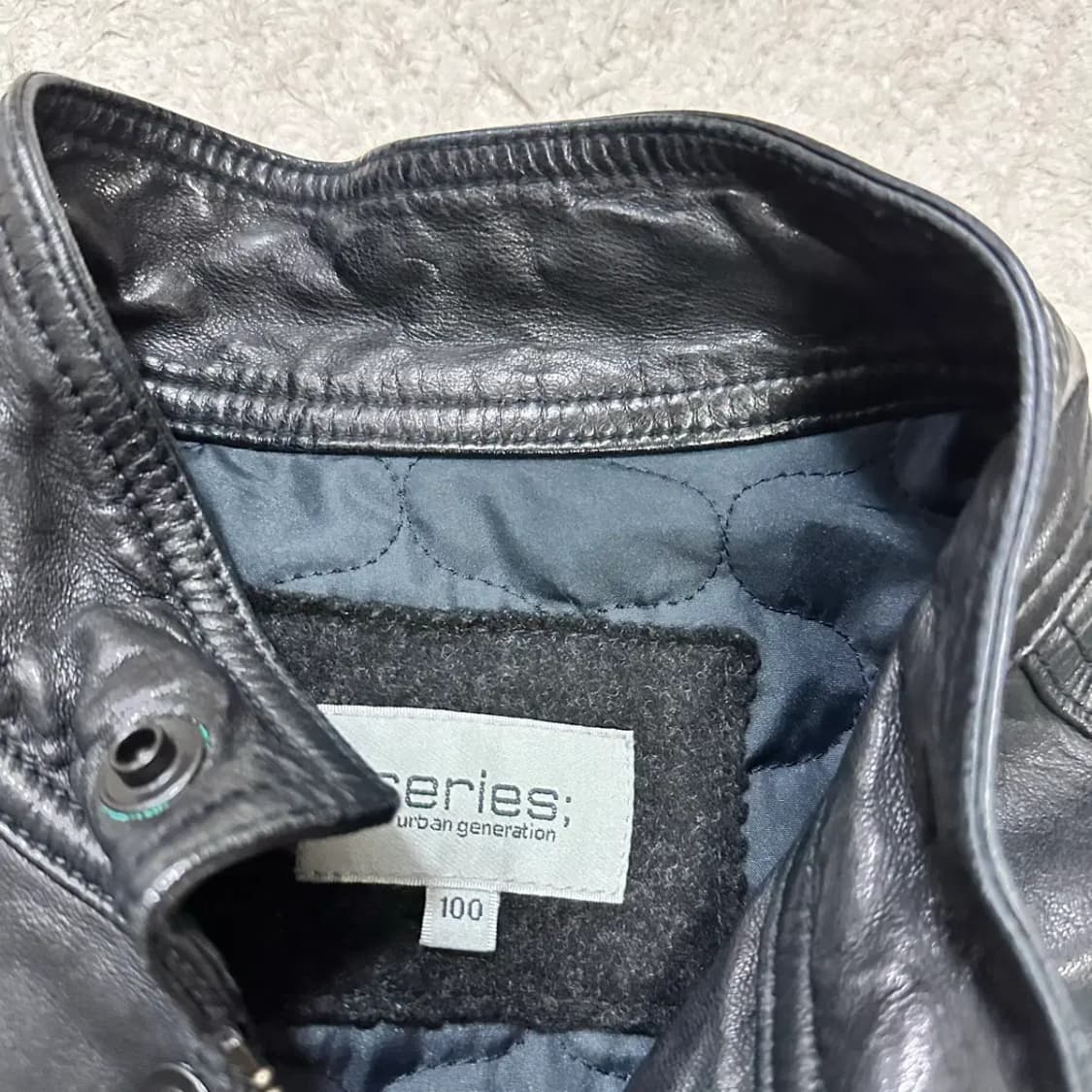 시리즈 양가죽 누빔 자켓 100 상품이미지3