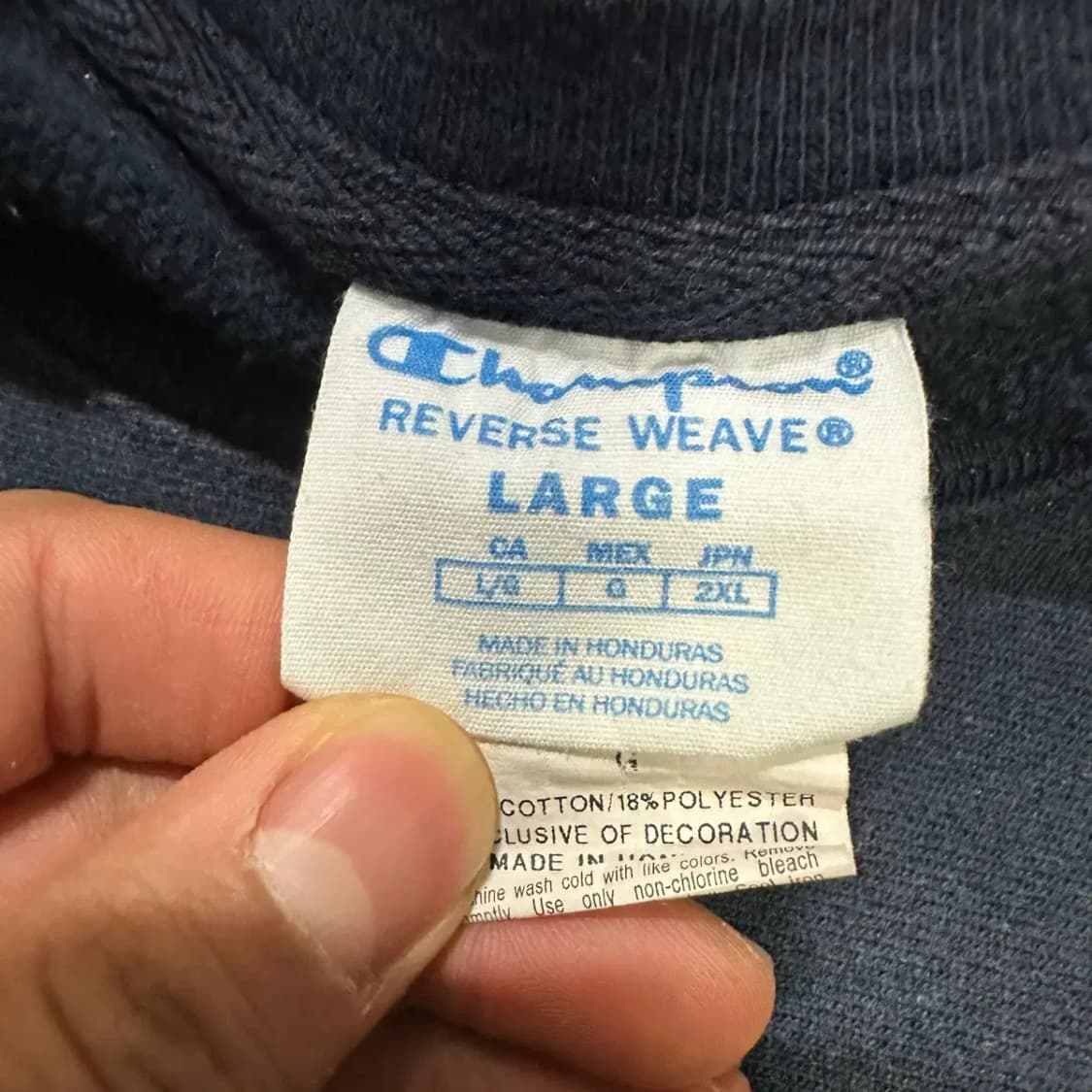 챔피온 리버스위브 맨투맨 기모 상품이미지3