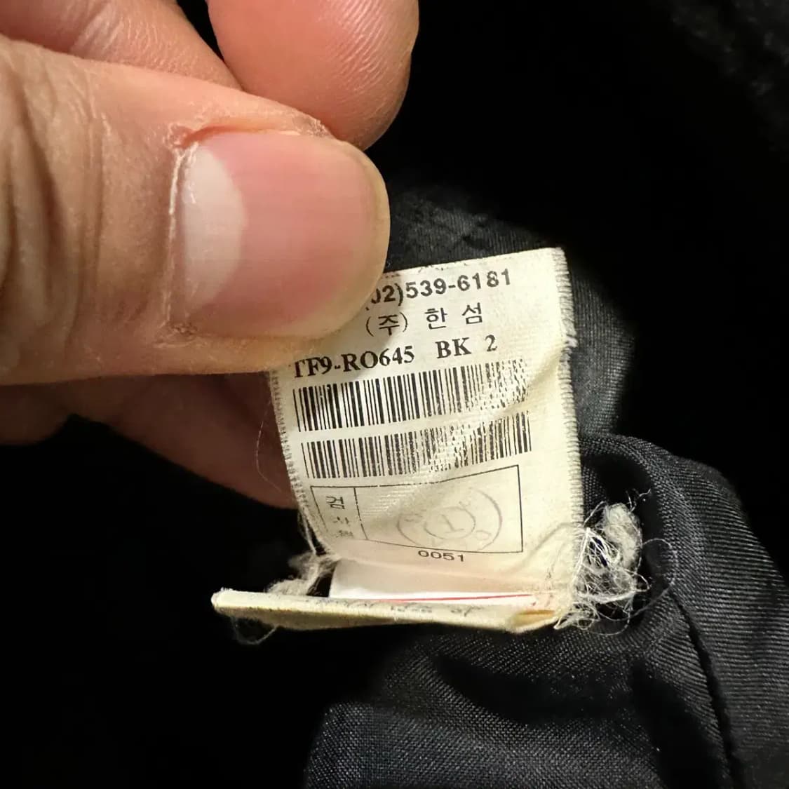 타임 모직 코트 블랙 상품이미지5