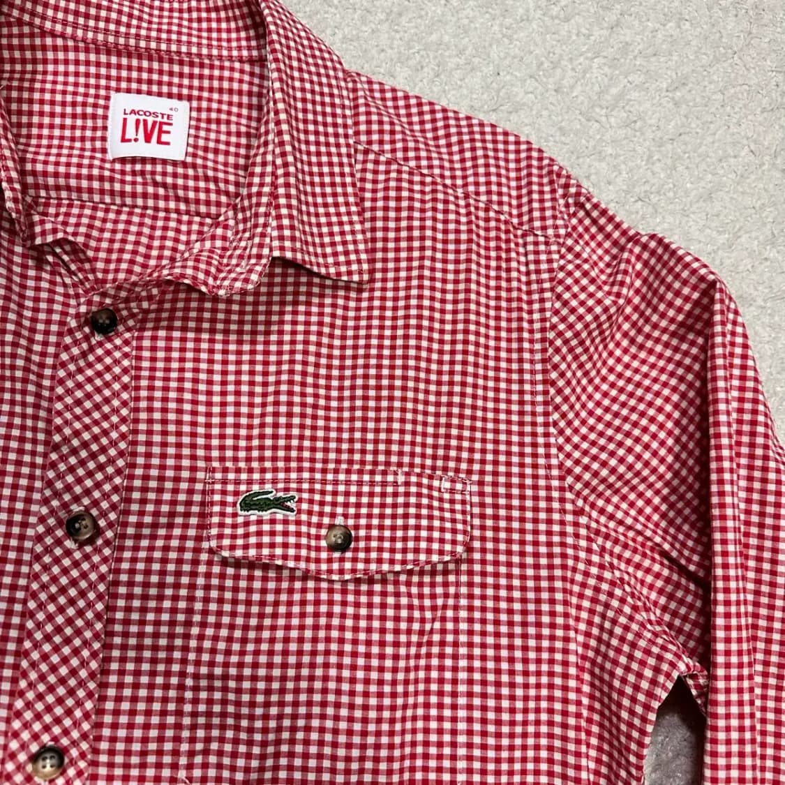 라코스테 셔츠 체크 40 상품이미지2