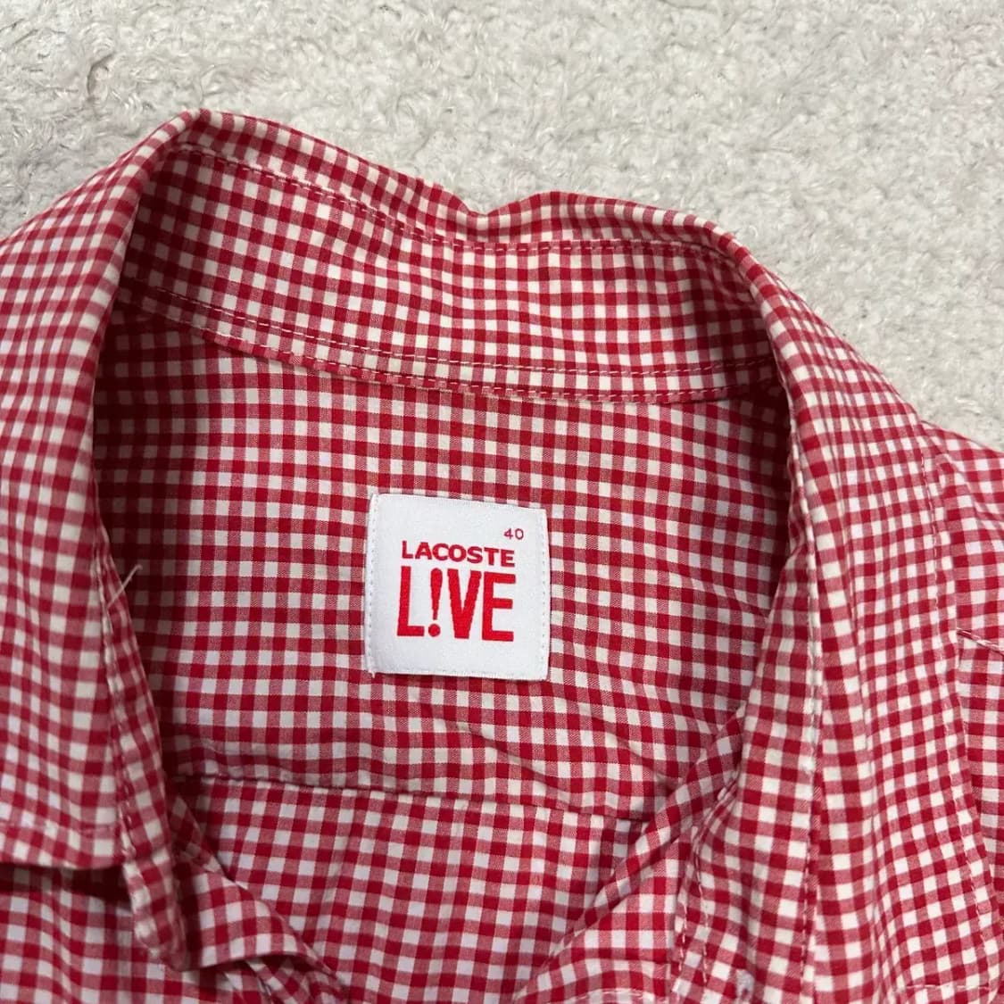 라코스테 셔츠 체크 40 상품이미지3