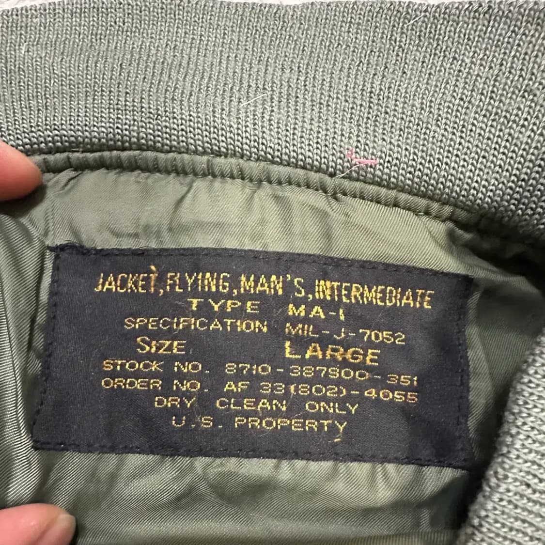 빈티지 군용 조끼 점퍼 L 상품이미지3