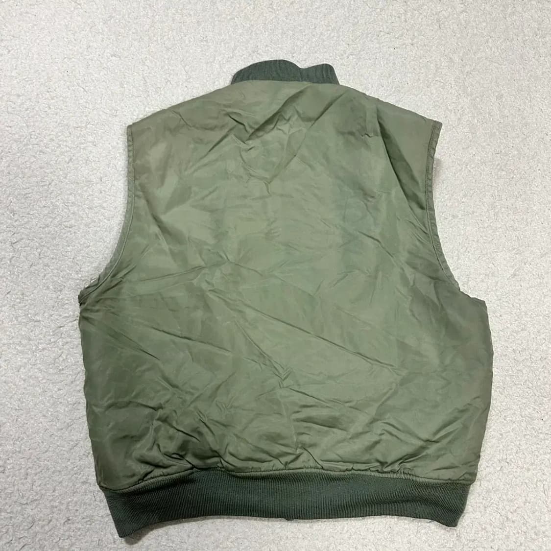 빈티지 군용 조끼 점퍼 L 상품이미지5
