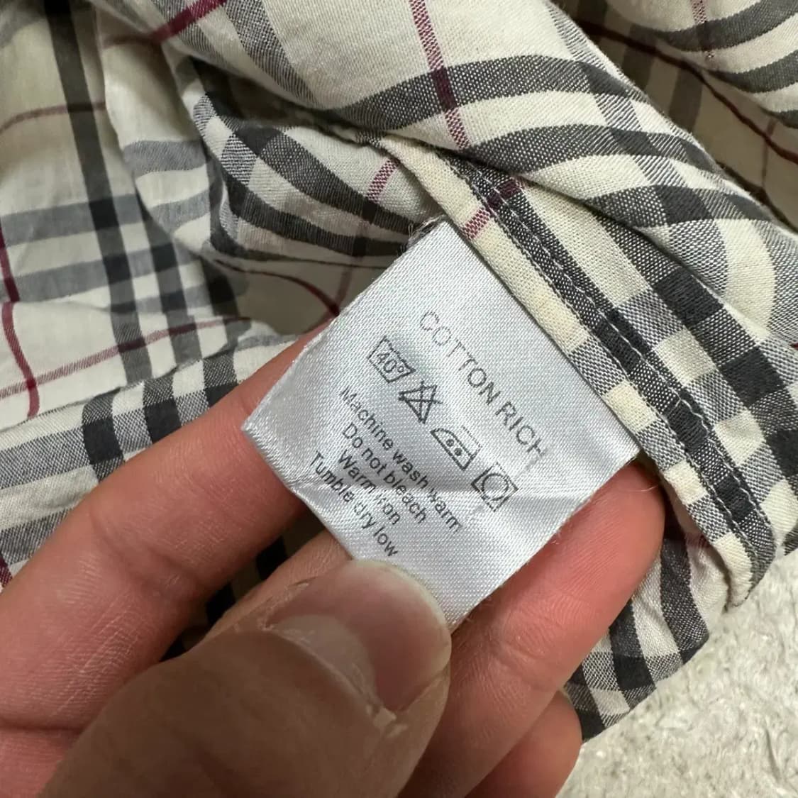 버버리 셔츠 체크 m 상품이미지5