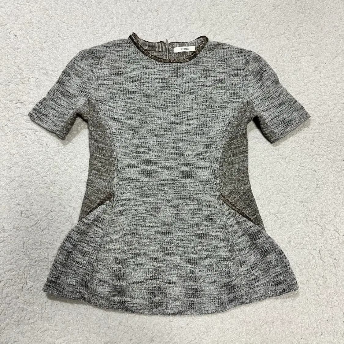 시스템 반팔 니트 90 상품이미지1