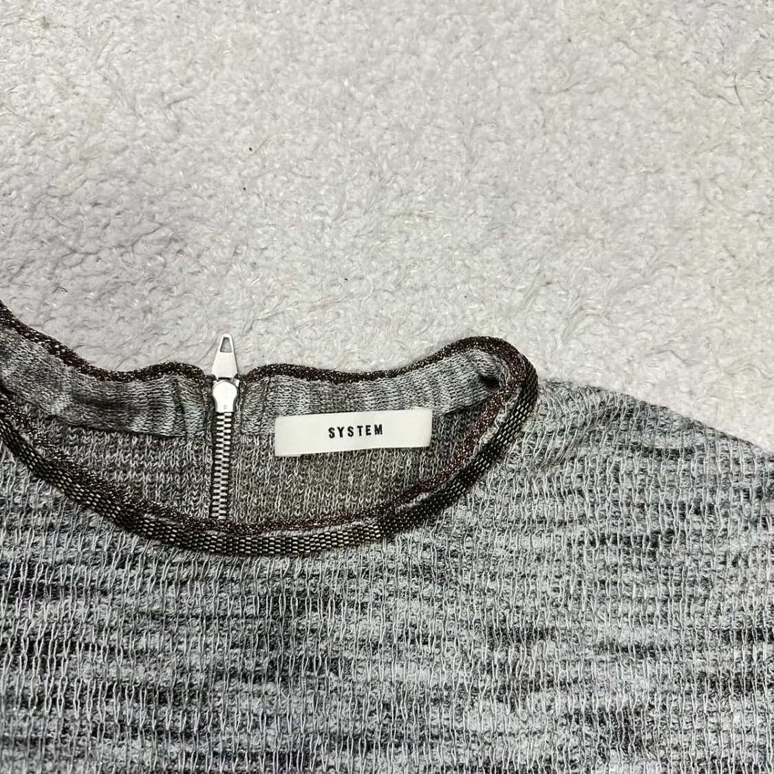 시스템 반팔 니트 90 상품이미지2