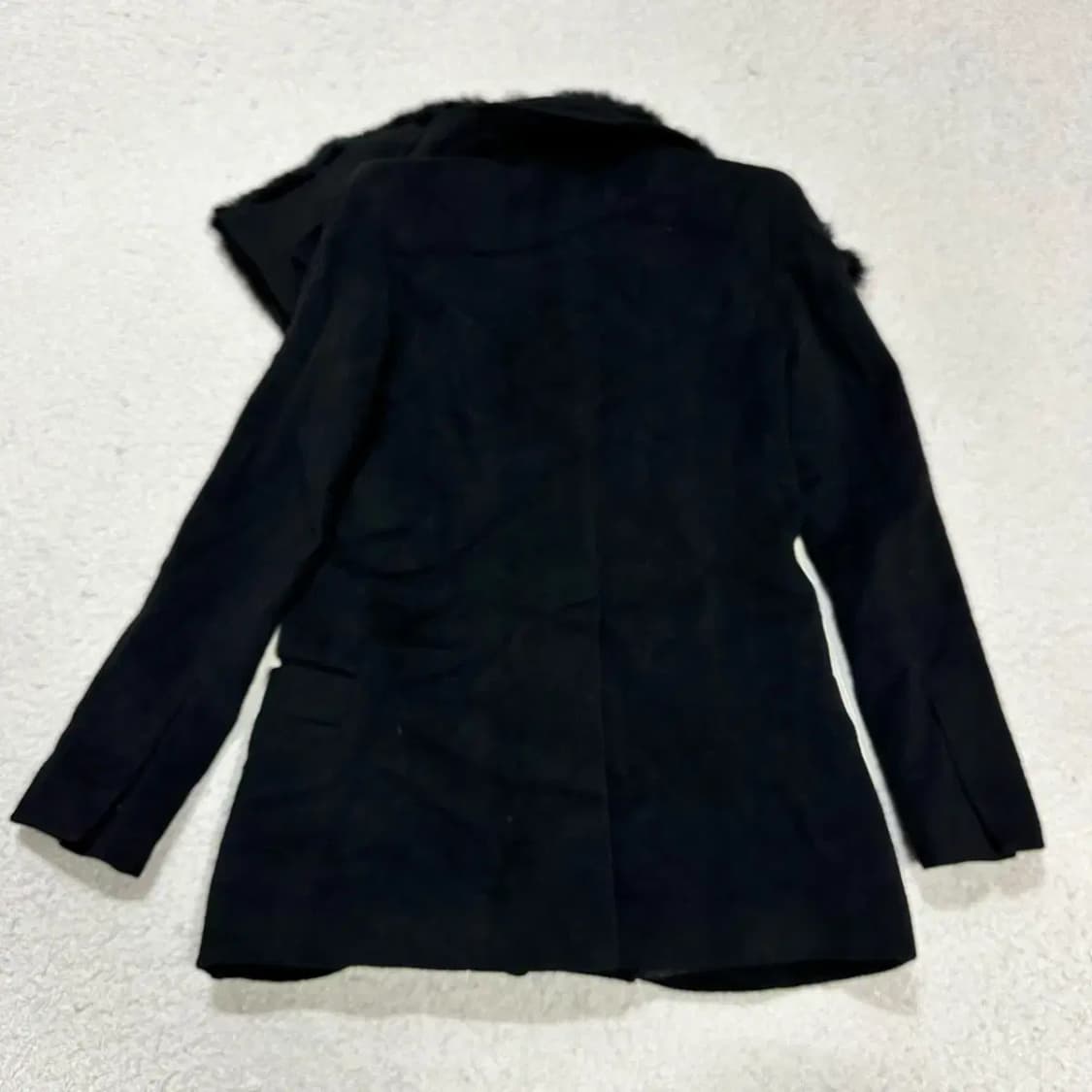 시스템 모직 코트 블랙 여성 상품이미지7