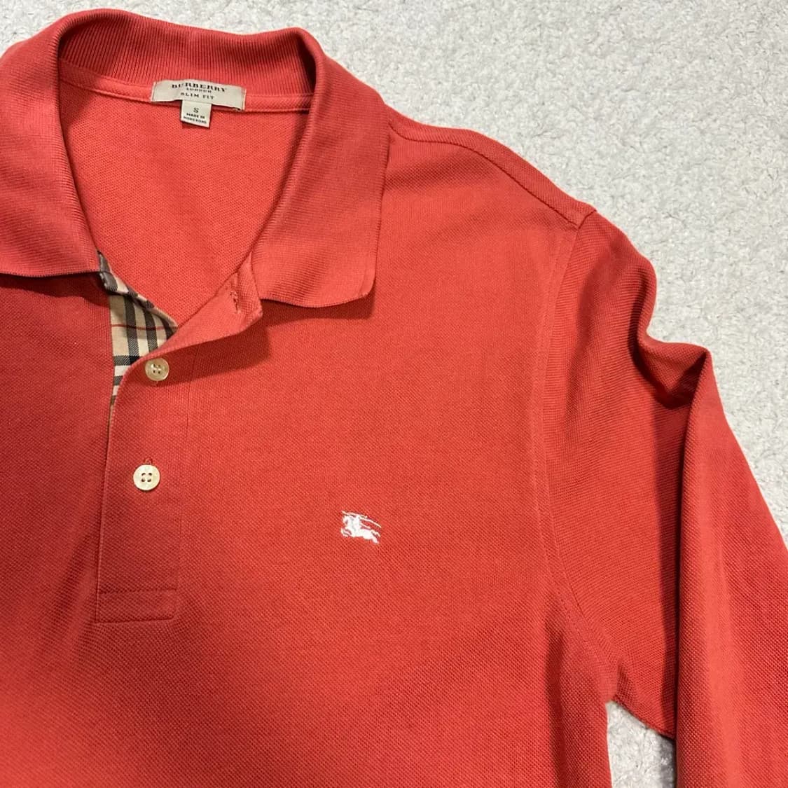 버버리 긴팔 카라티 s 상품이미지4