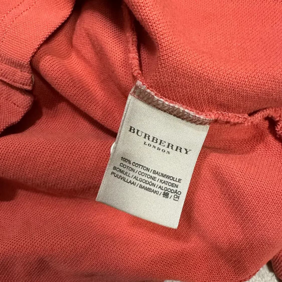 버버리 긴팔 카라티 s 상품이미지5