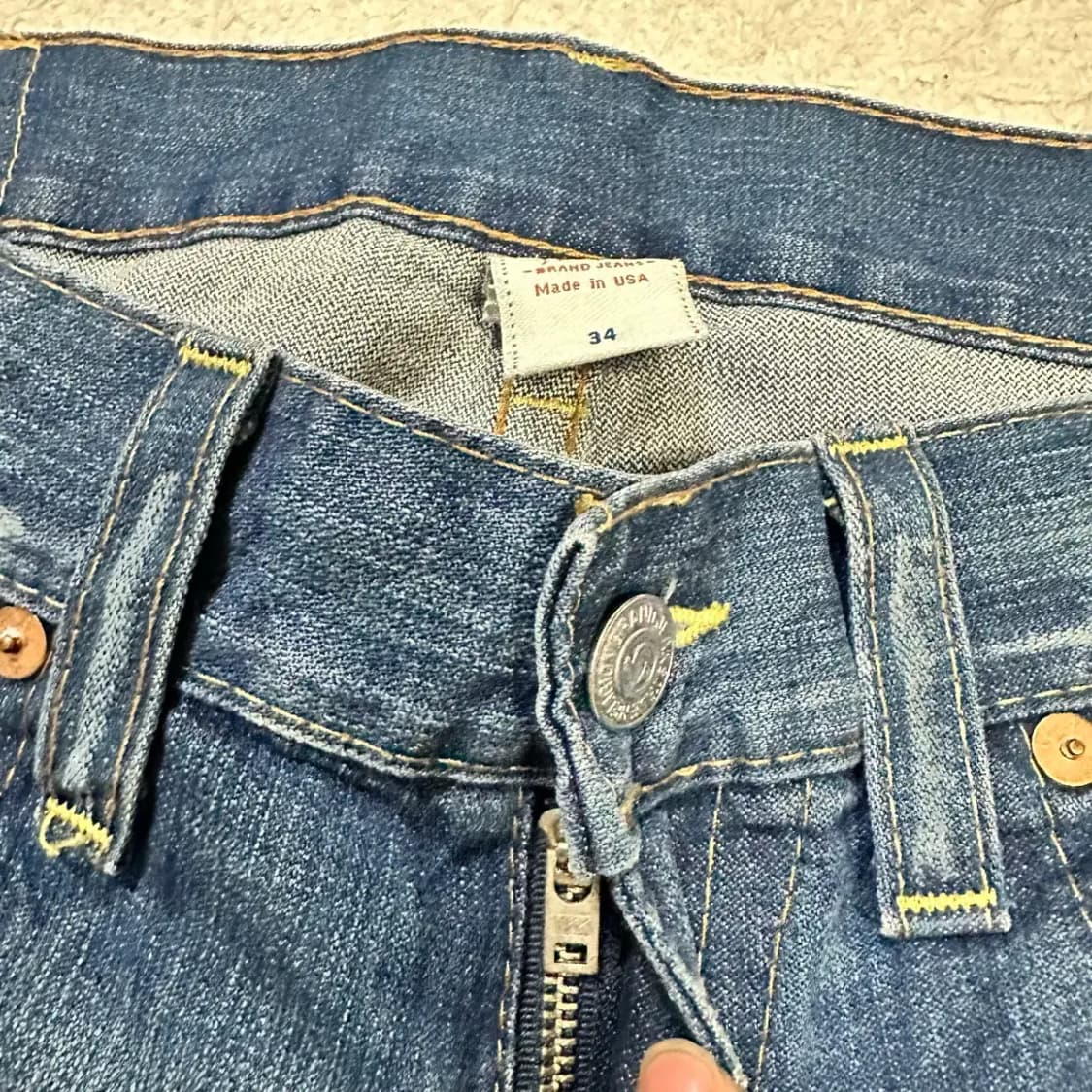 트루릴리젼 청바지 데님 팬츠 36인치 상품이미지3