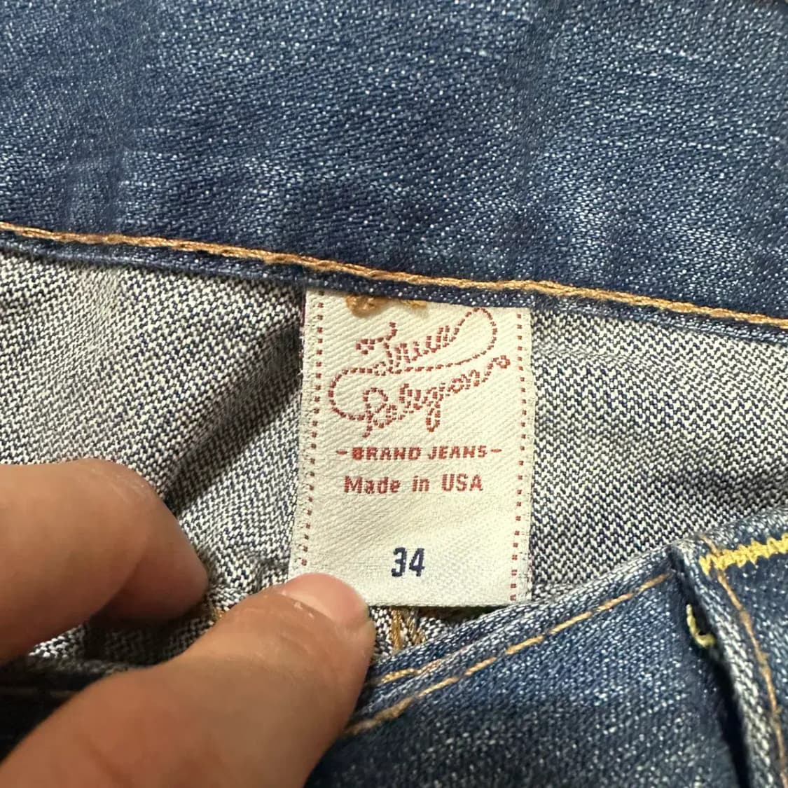 트루릴리젼 청바지 데님 팬츠 36인치 상품이미지4