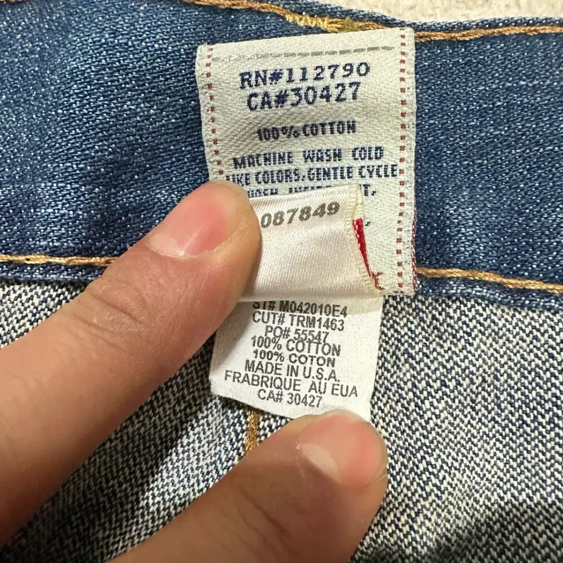 트루릴리젼 청바지 데님 팬츠 36인치 상품이미지5