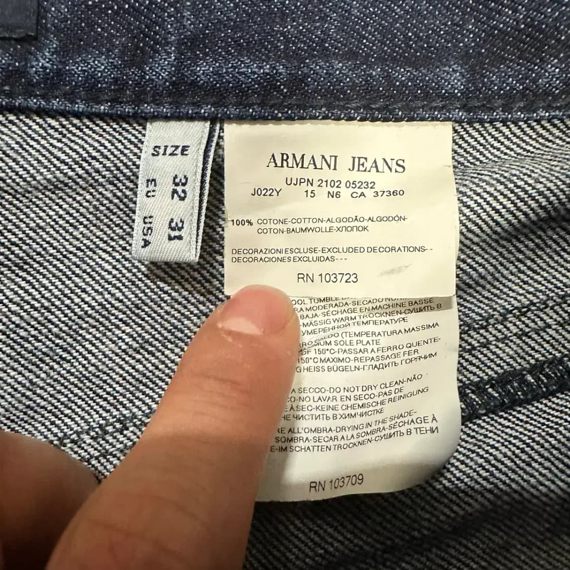 알마니진 청바지 데님 팬츠 31인치 상품이미지3