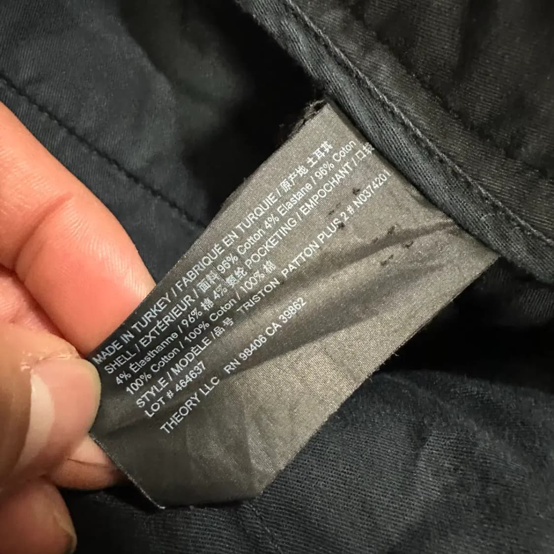 띠어리 면바지 34인치 상품이미지4