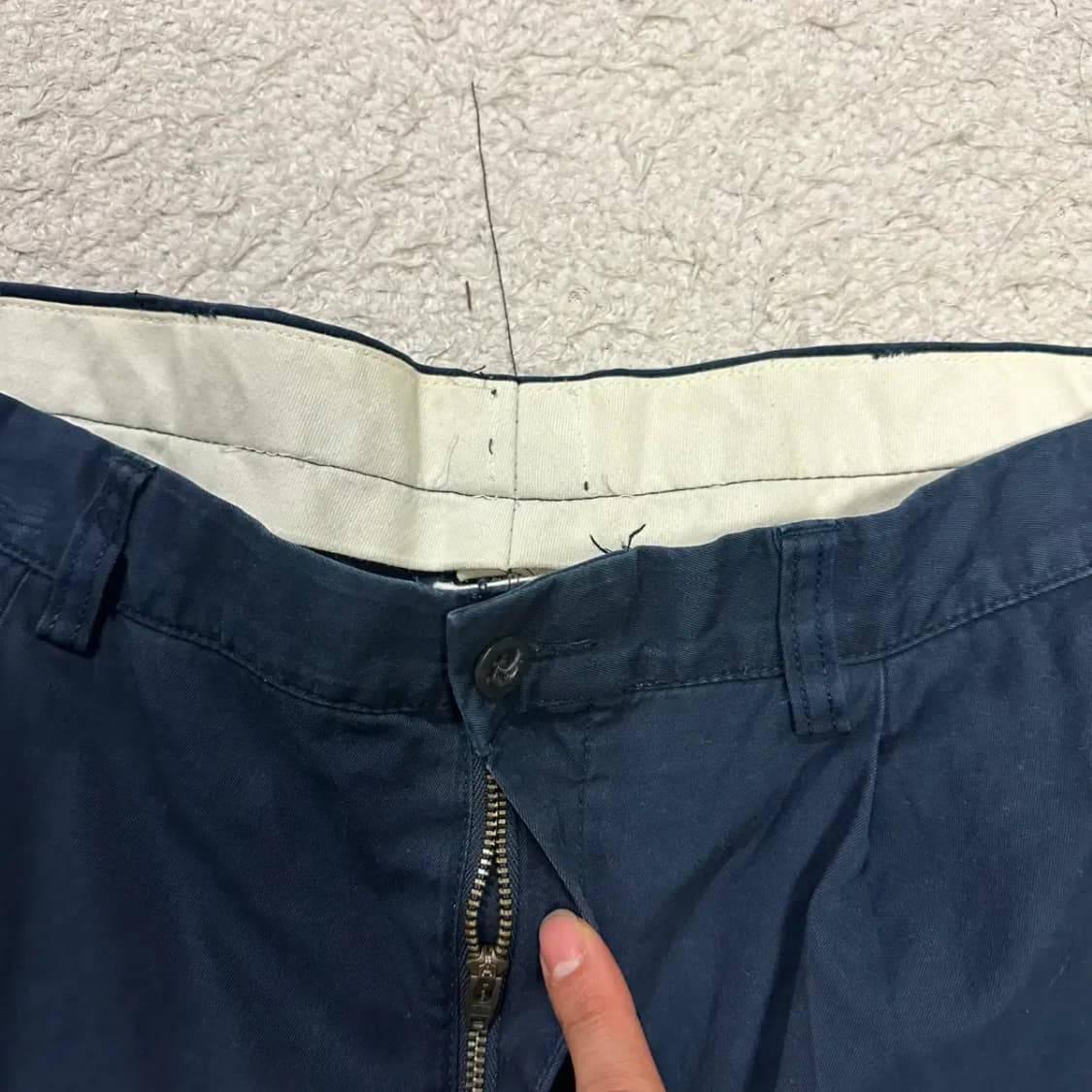 폴로 면바지 네이비 36인치 상품이미지2