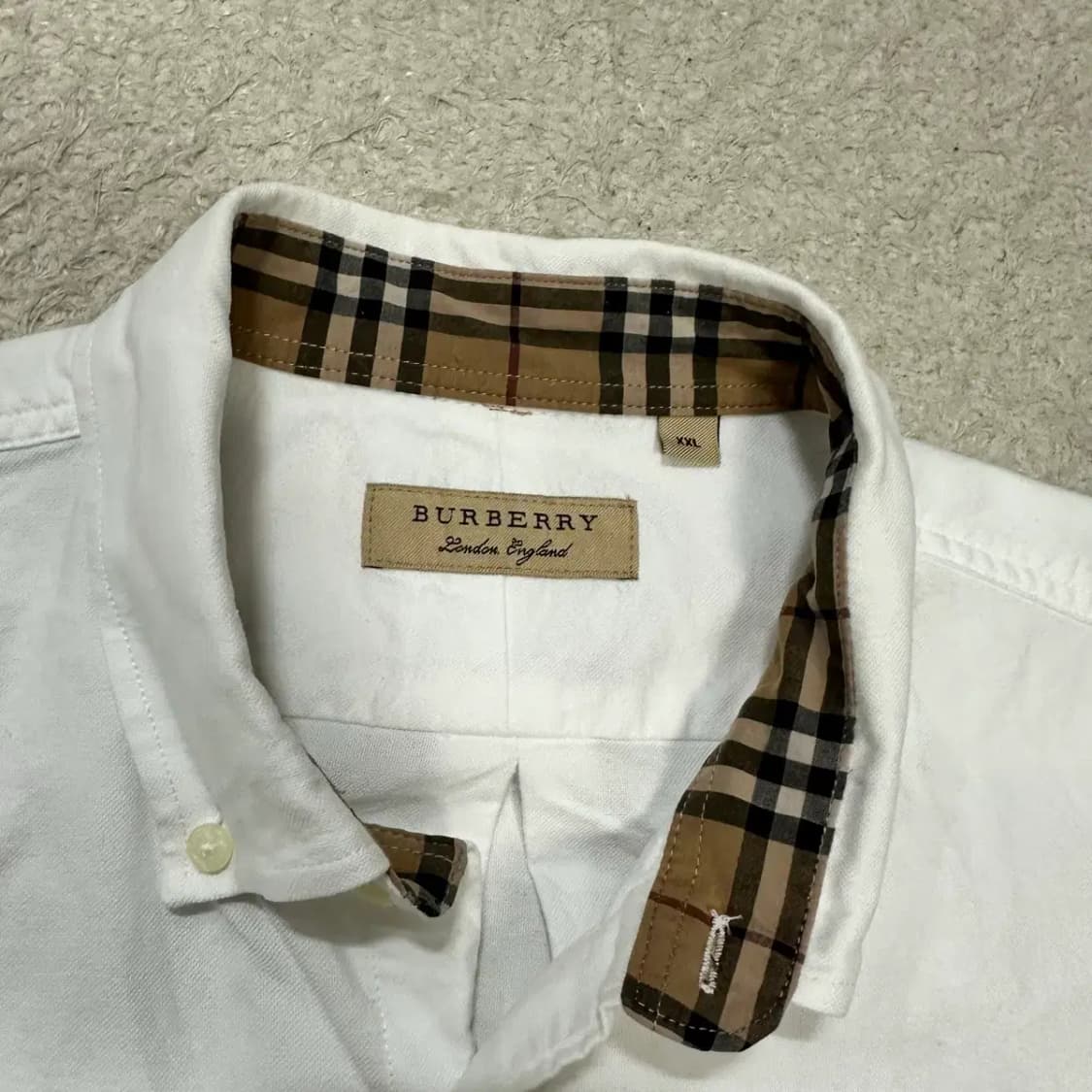 버버리 셔츠 화이트 xxl 상품이미지4