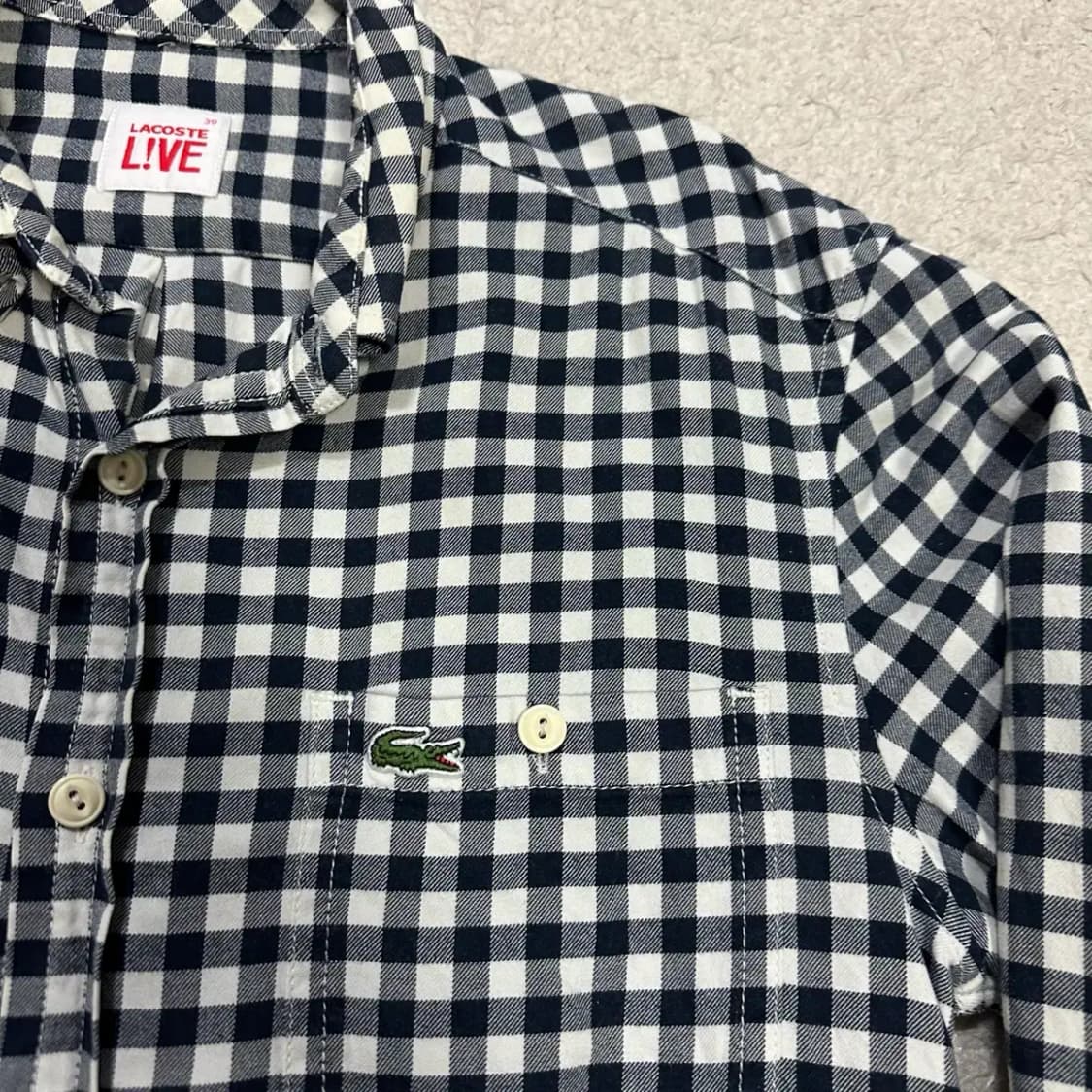 라코스테 셔츠 체크 39 상품이미지2