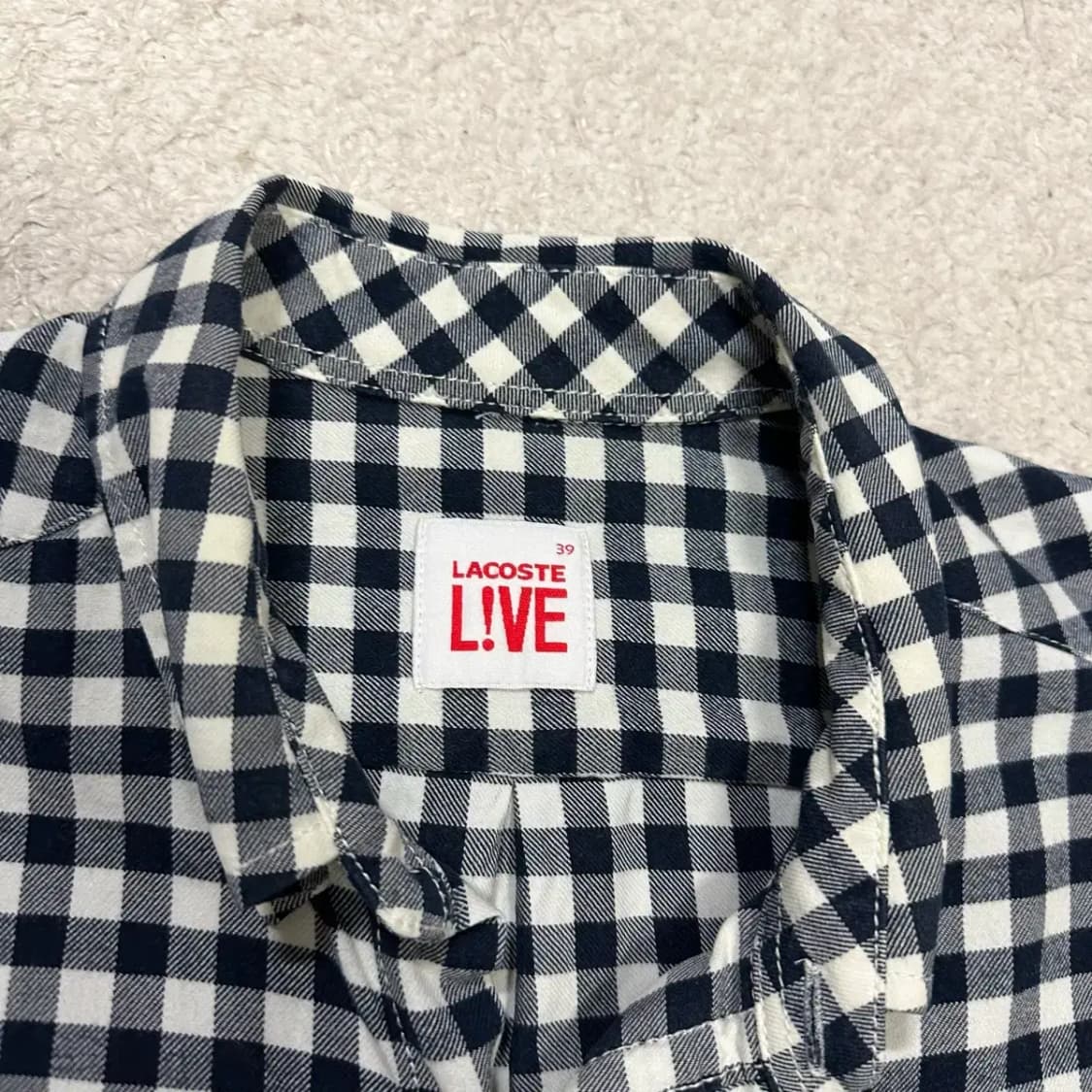 라코스테 셔츠 체크 39 상품이미지3