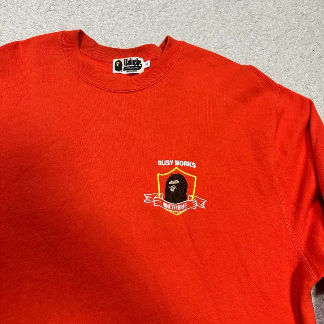 베이프 맨투맨 기모 L 상품이미지2