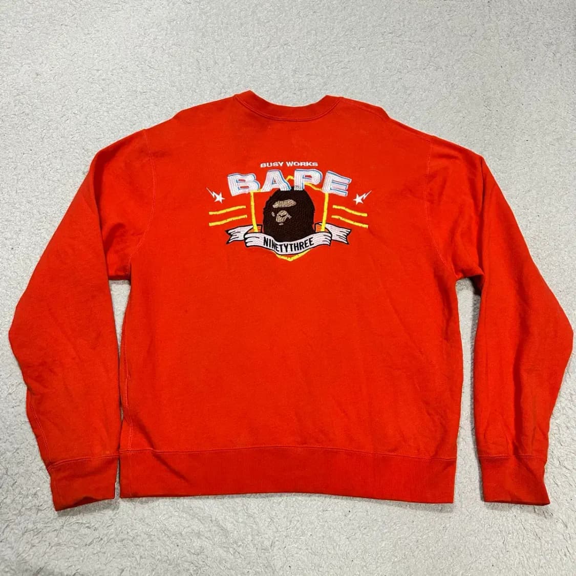 베이프 맨투맨 기모 L 상품이미지8