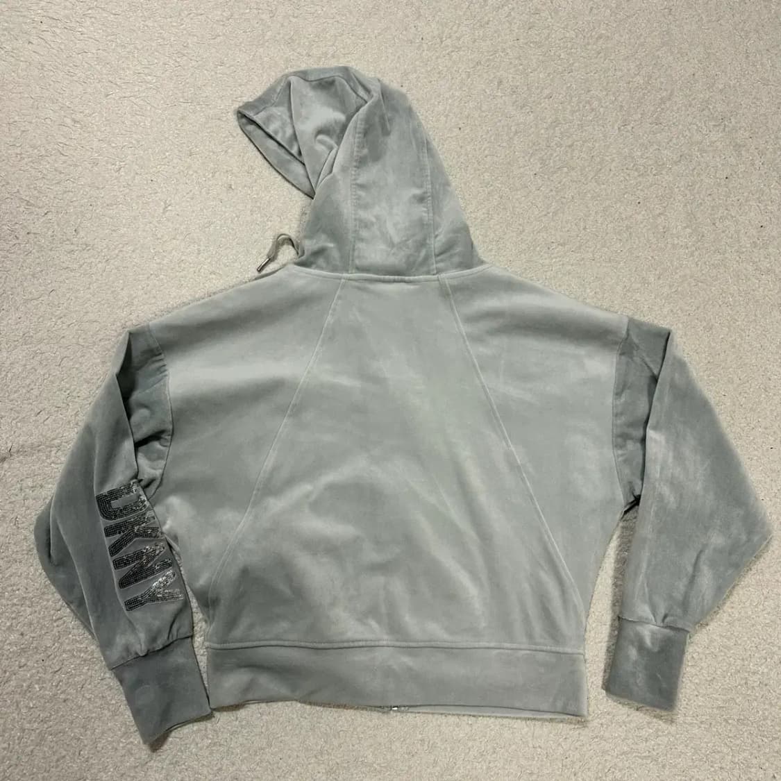 DKNY 벨벳 후드집업 바지 세트 여성 xs 상품이미지5