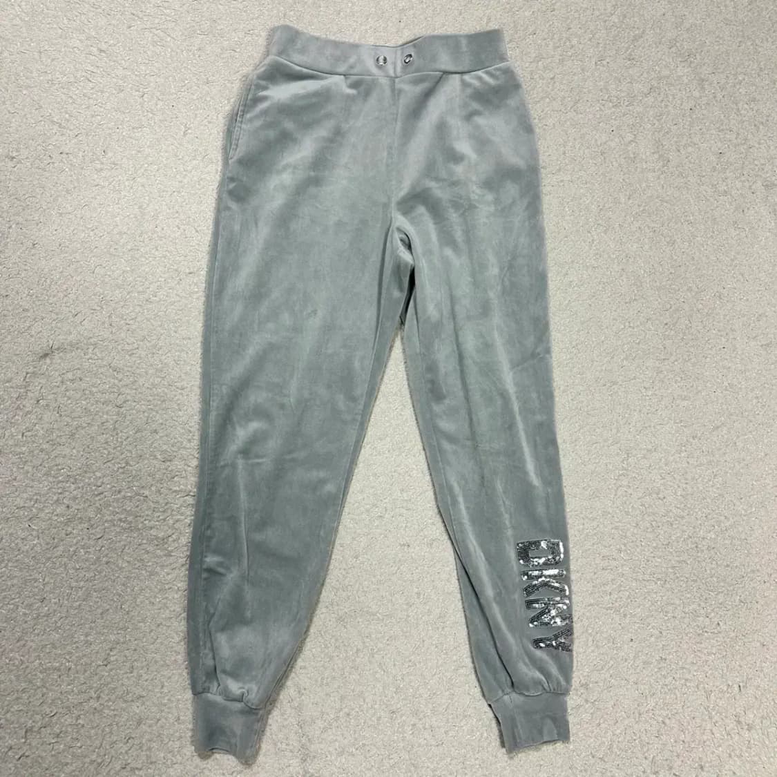 DKNY 벨벳 후드집업 바지 세트 여성 xs 상품이미지7