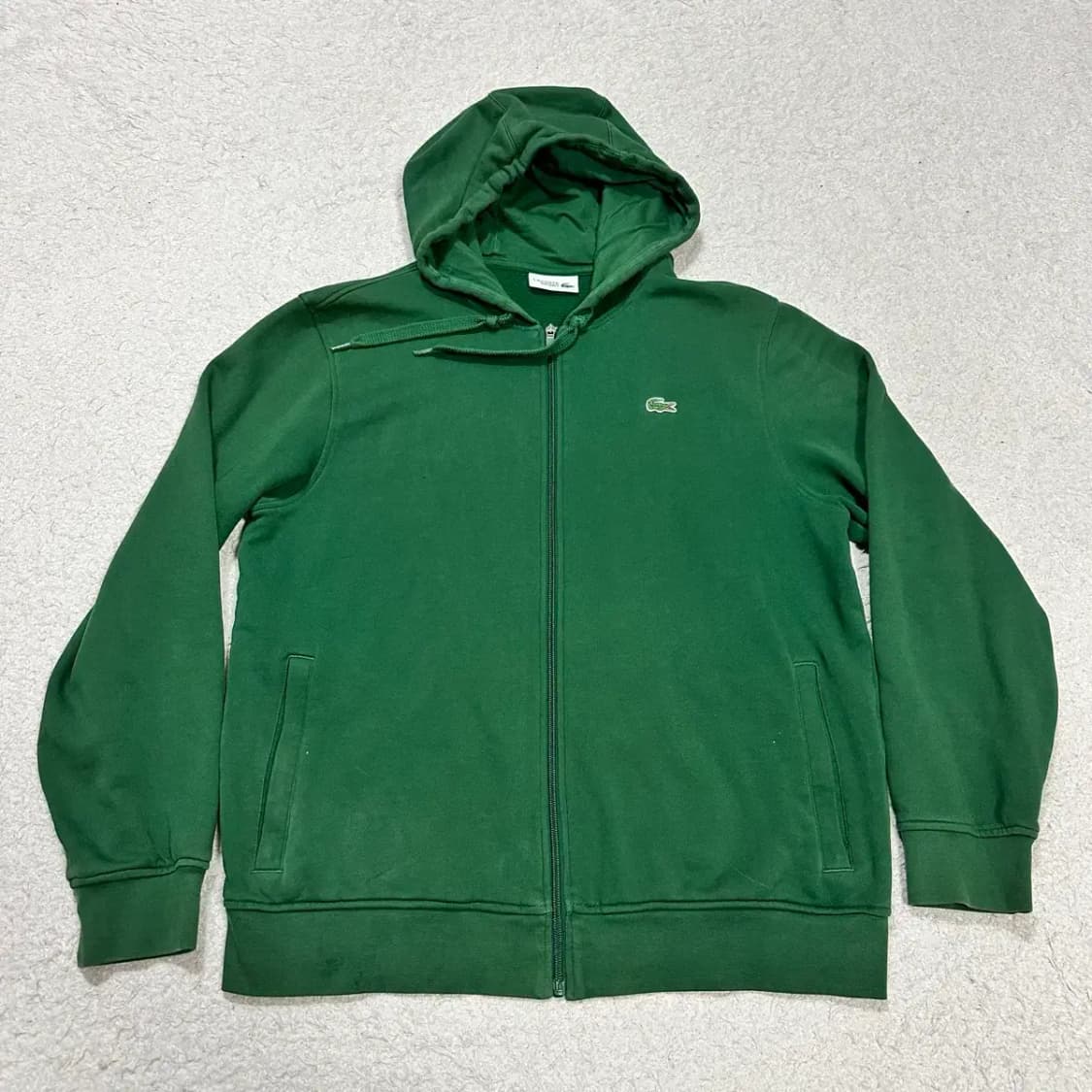라코스테 스포츠 녹색 후드집업 상품이미지1